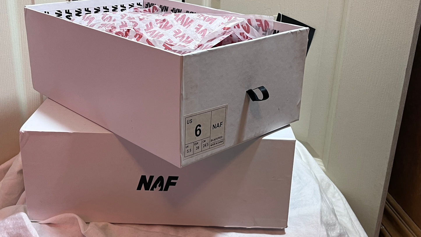 NAF Global Vampire Red – Stolen Van Edition | Ultra Rare Sneaker Drop (Size 6, Deadstock)