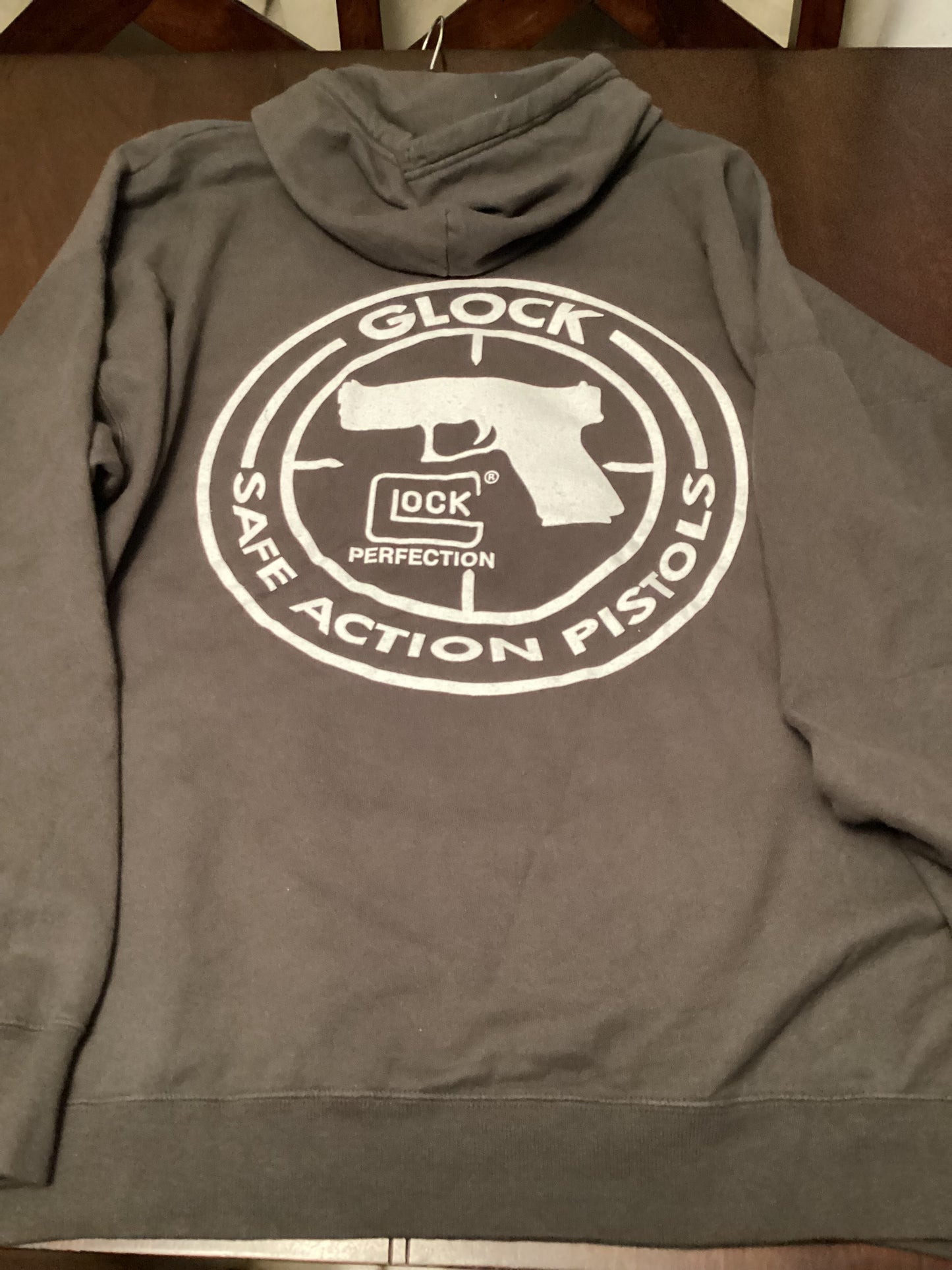 Team Glock Hoodie – Charcoal Gray (3XL) | Official Logo Drop