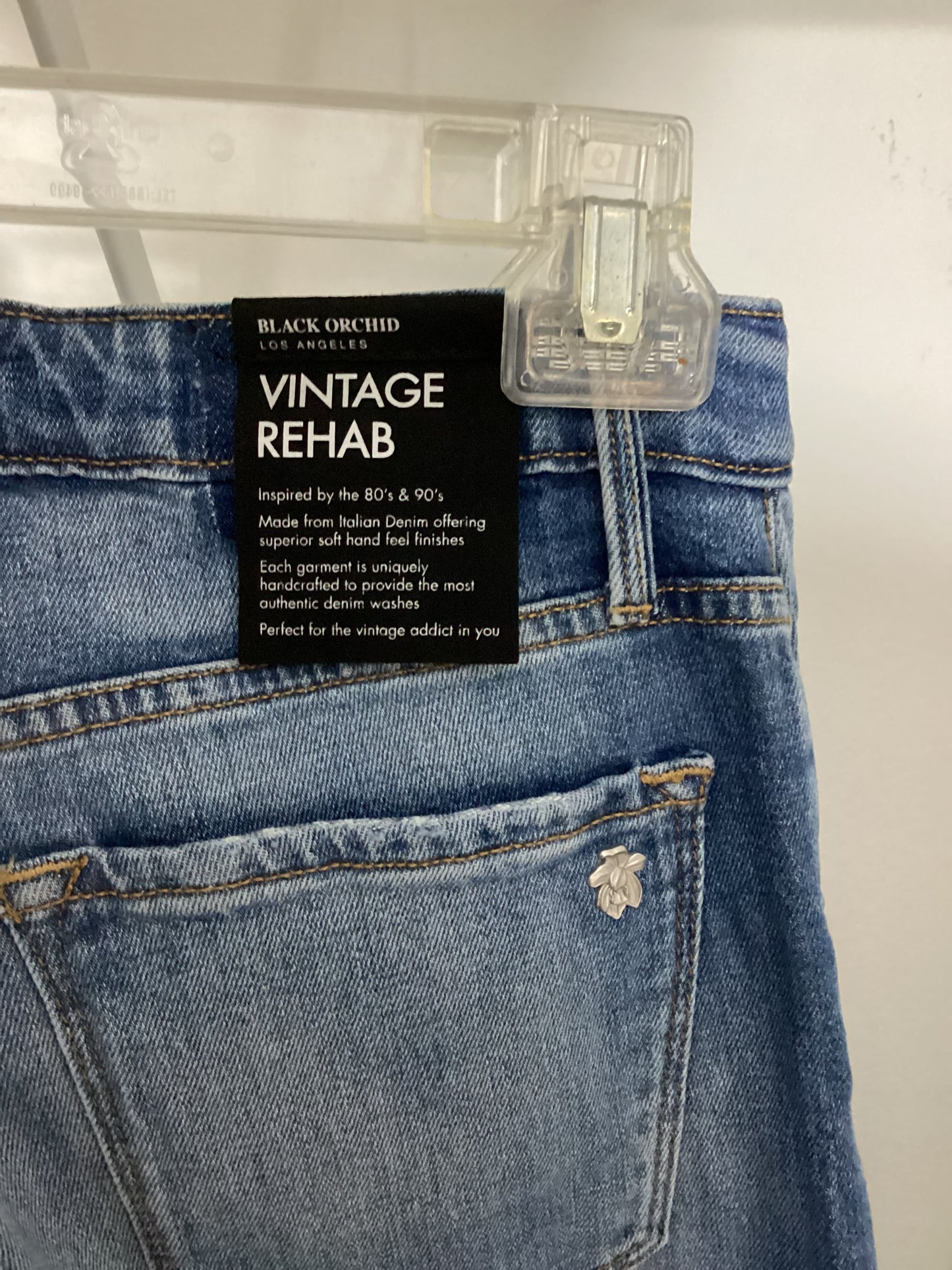 Exclusive deal on Black Orchid Claudia Wide Leg jeans “Black Widow,” size 25, high-end $304 denim available for $135 only at ShAesthetics