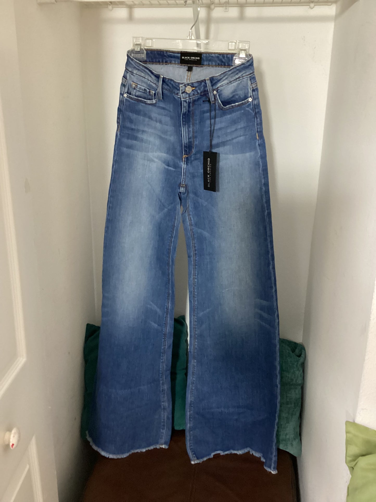 Black Orchid Claudia Wide Leg – “Black Widow” | Size 25 | $304 Denim for $135