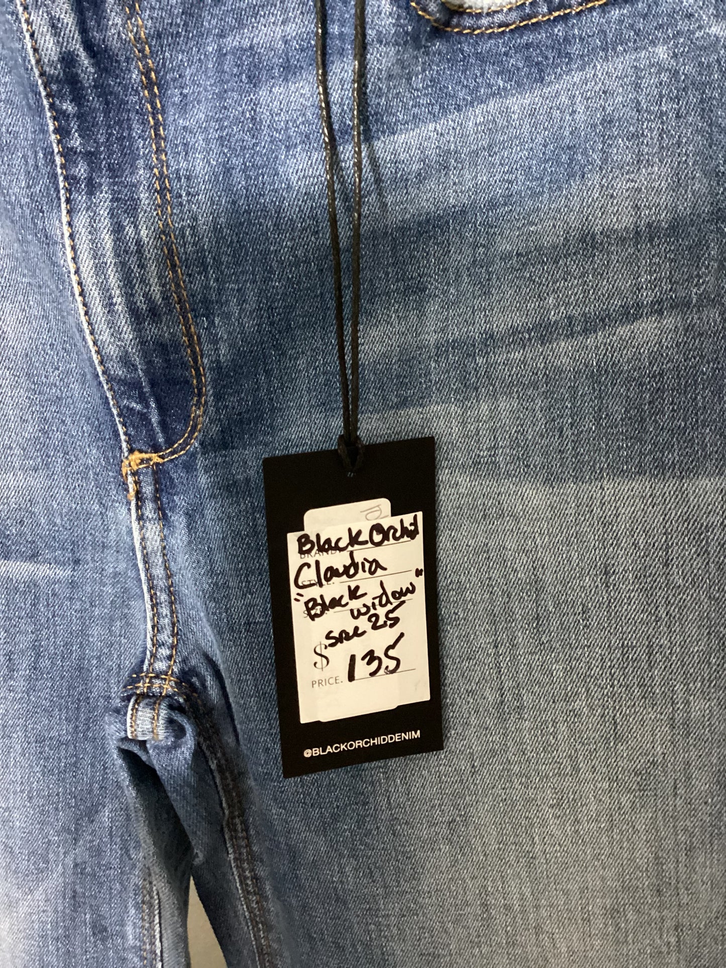 Black Orchid Claudia Wide Leg – “Black Widow” | Size 25 | $304 Denim for $135