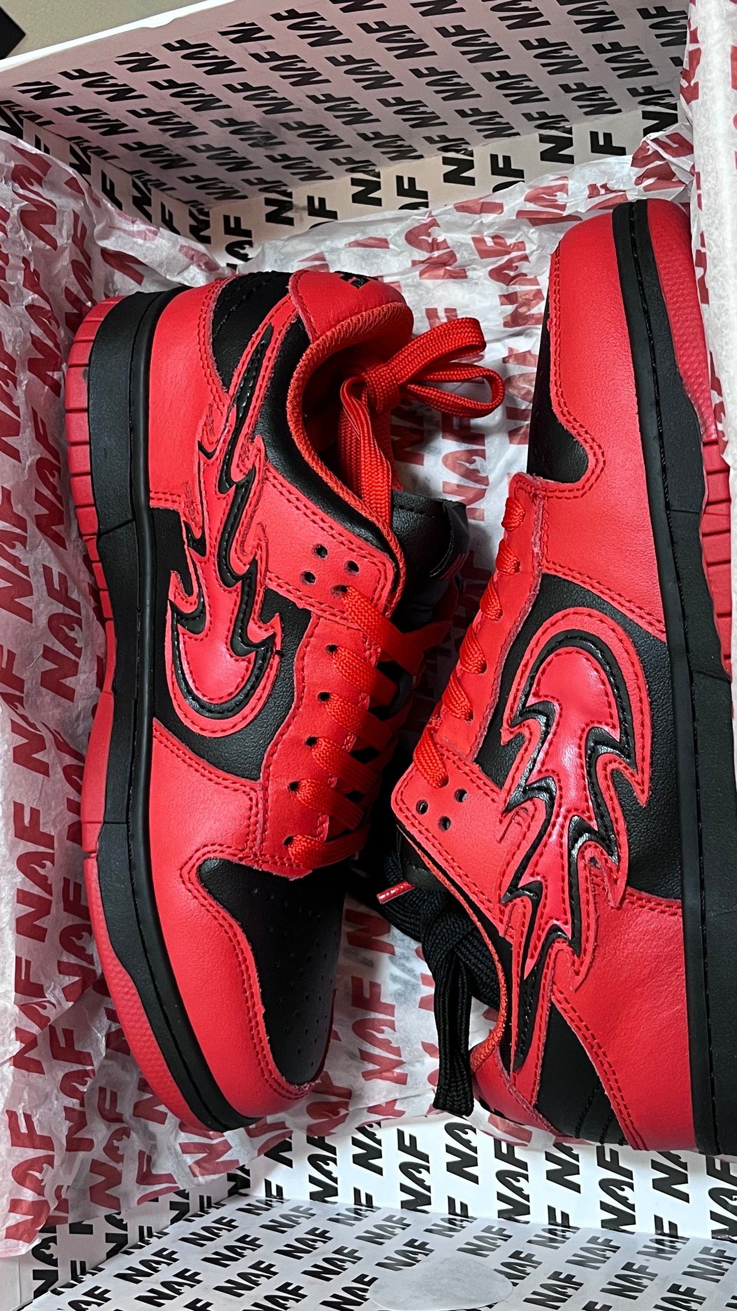 NAF Global Vampire Red – Stolen Van Edition | Ultra Rare Sneaker Drop (Size 6, Deadstock)
