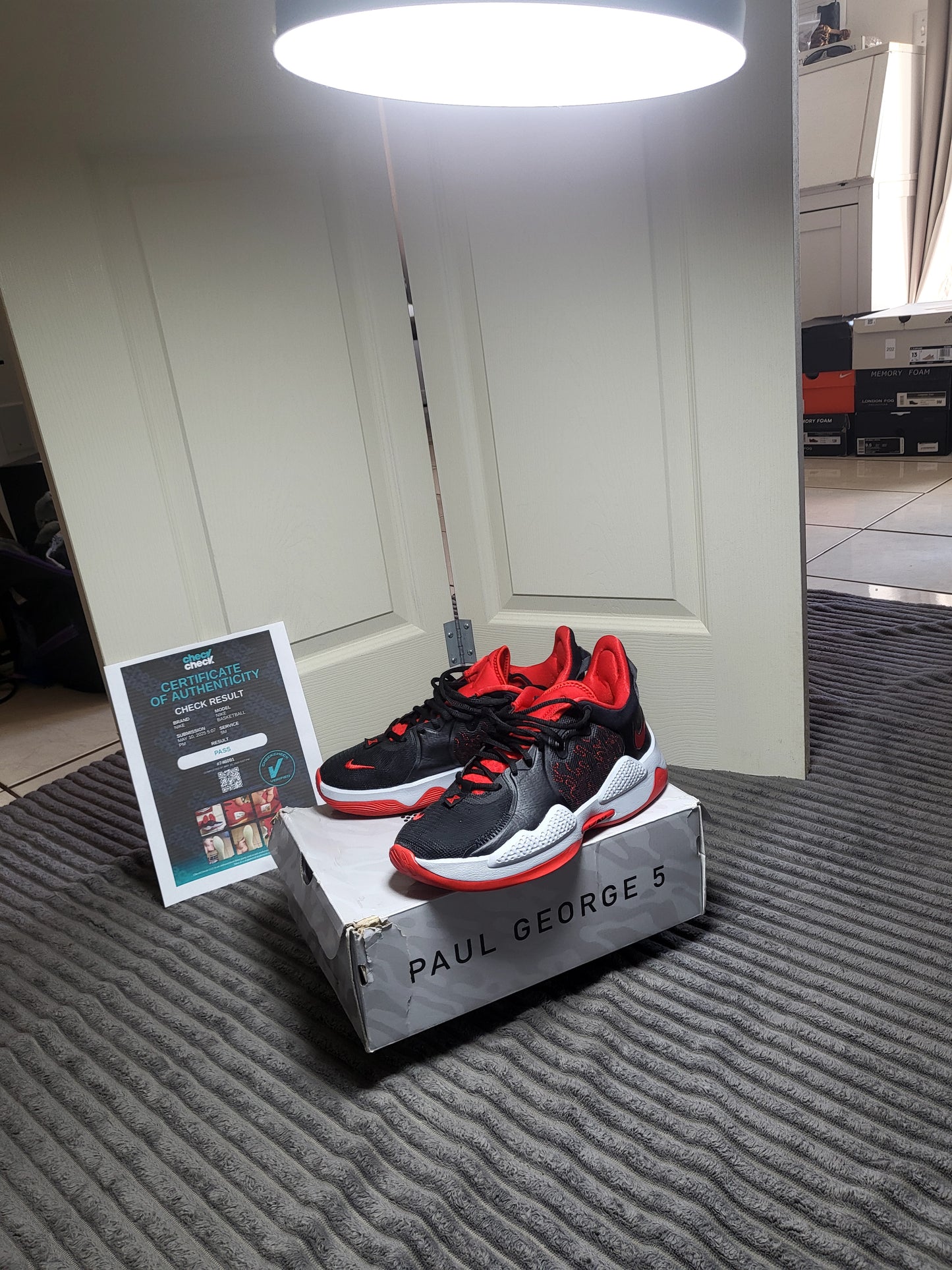 Paul George 5 “Black/University Red” | Men’s 9 / Women’s 10.5 | BNIB (Box Slightly Bruised, Like Your Ex’s Ego)