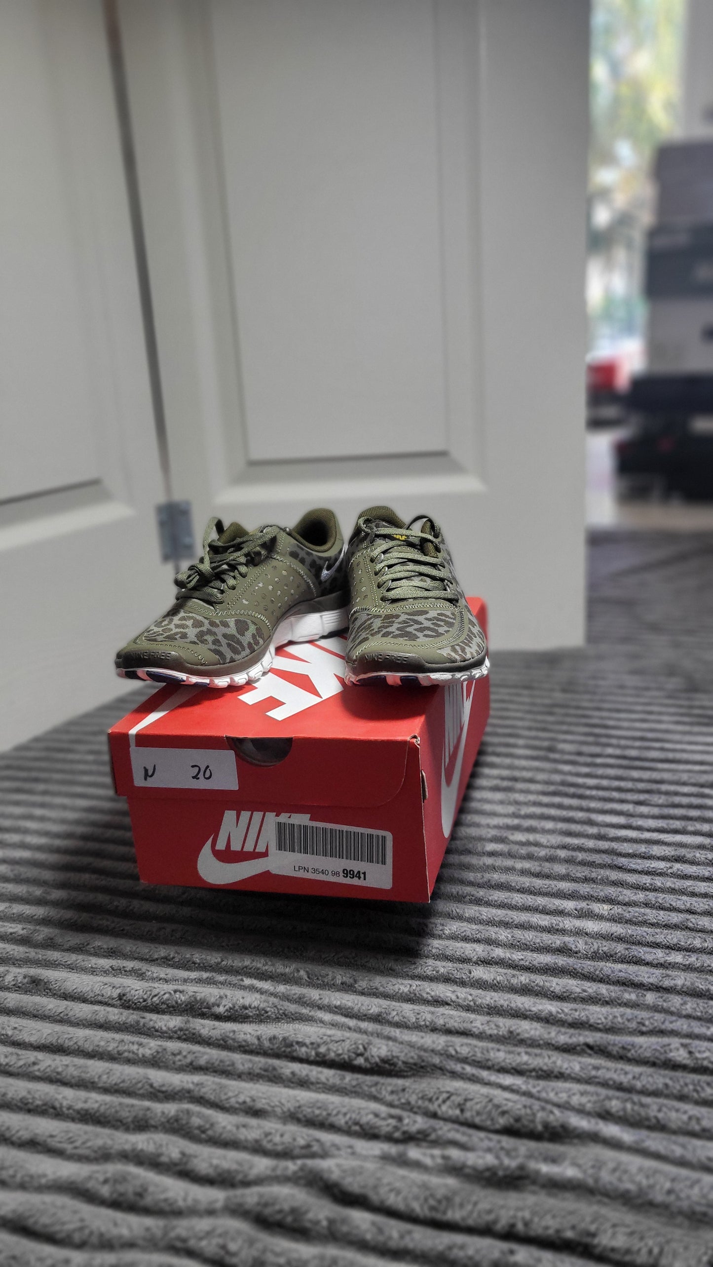Nike Free 5.0 V4 “Olive Leopard Camo” – Size 5 – Gym Catwalk Certified