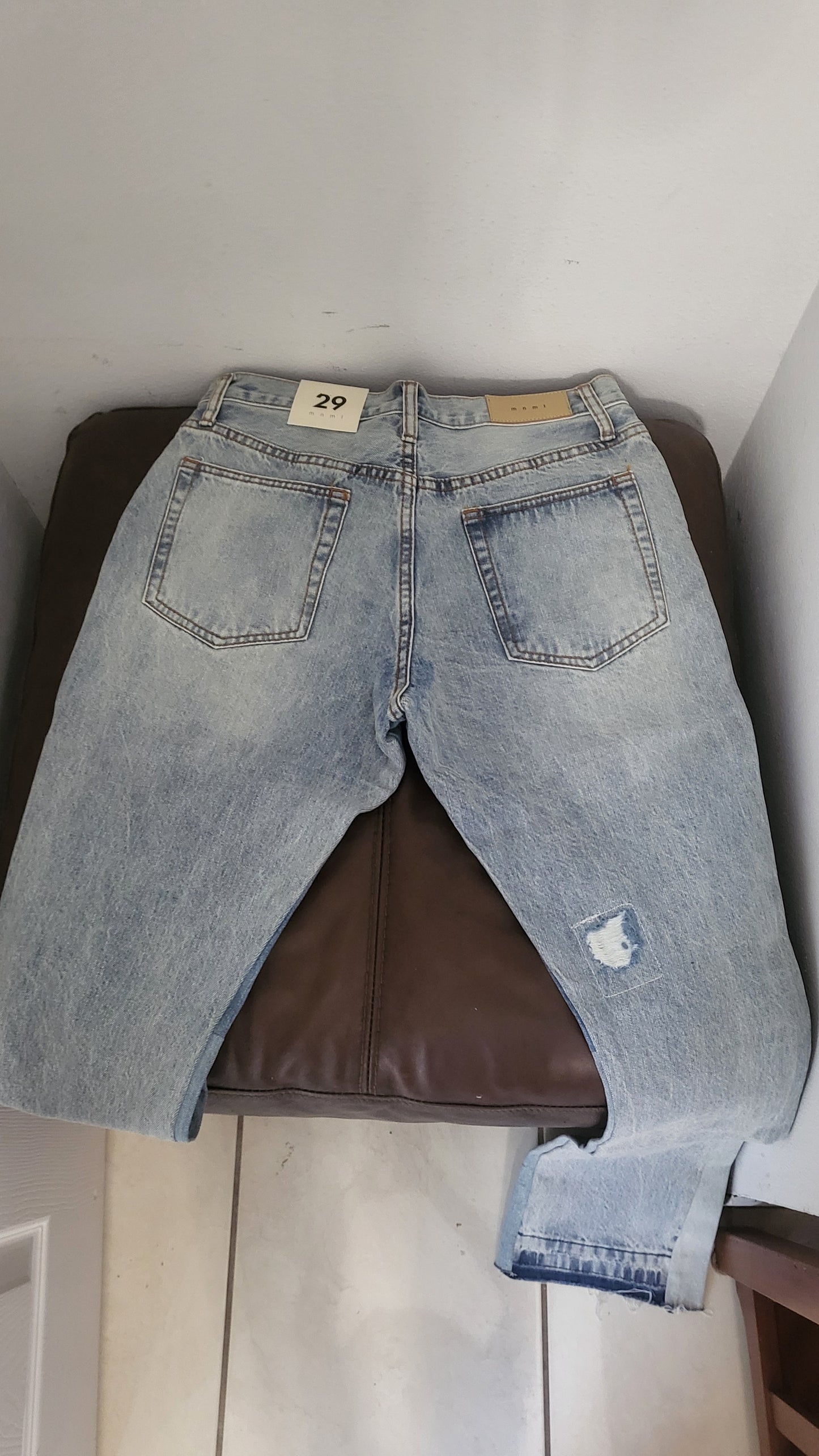 🔥MNML Slim Fit Blue Denim Jeans - ShAesthetics Grail🔥