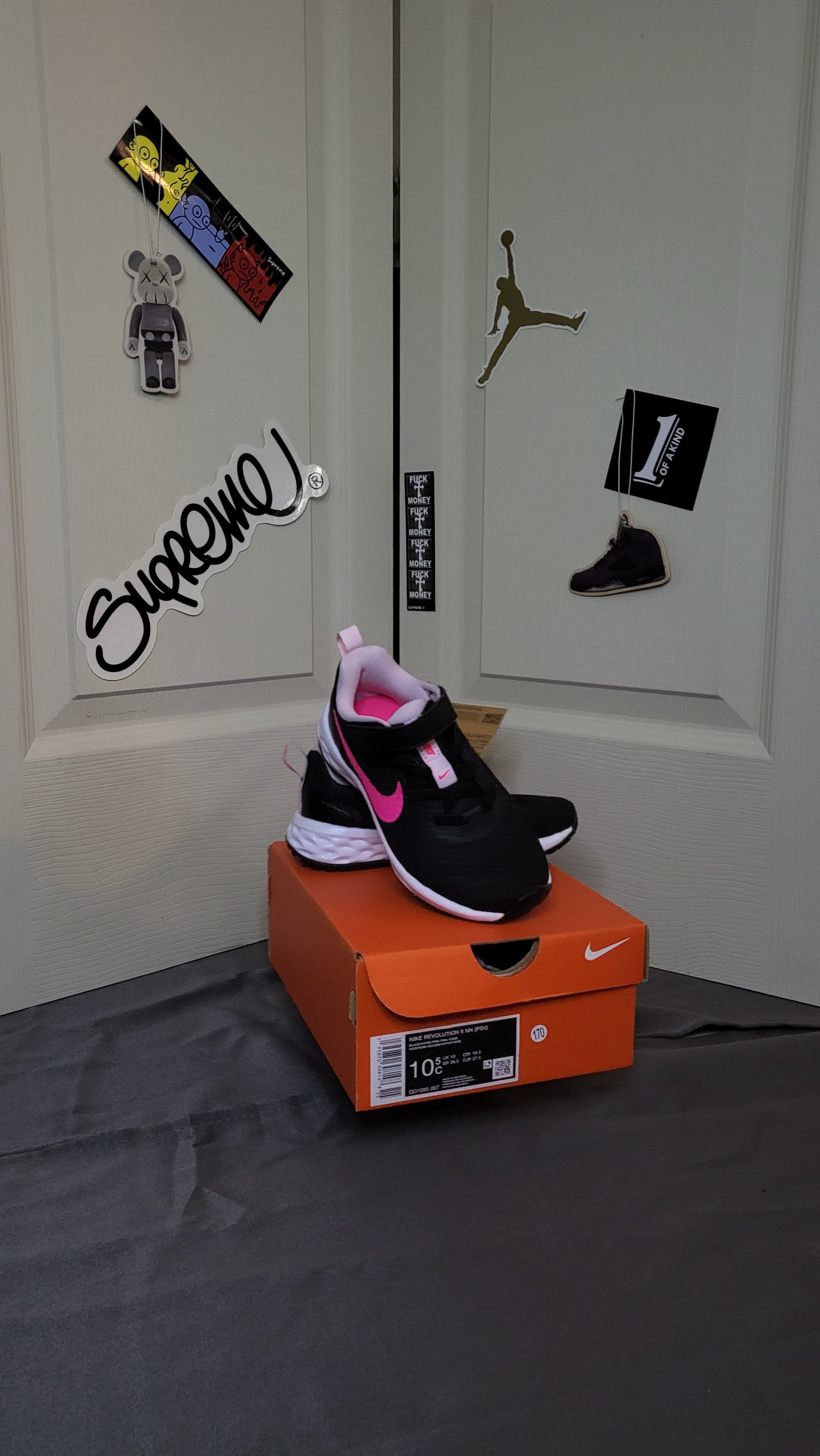 Nike Revolution 6 NN (PSV) “Black/Hyper Pink” – Kids’ Size 10C – Brand New 💥