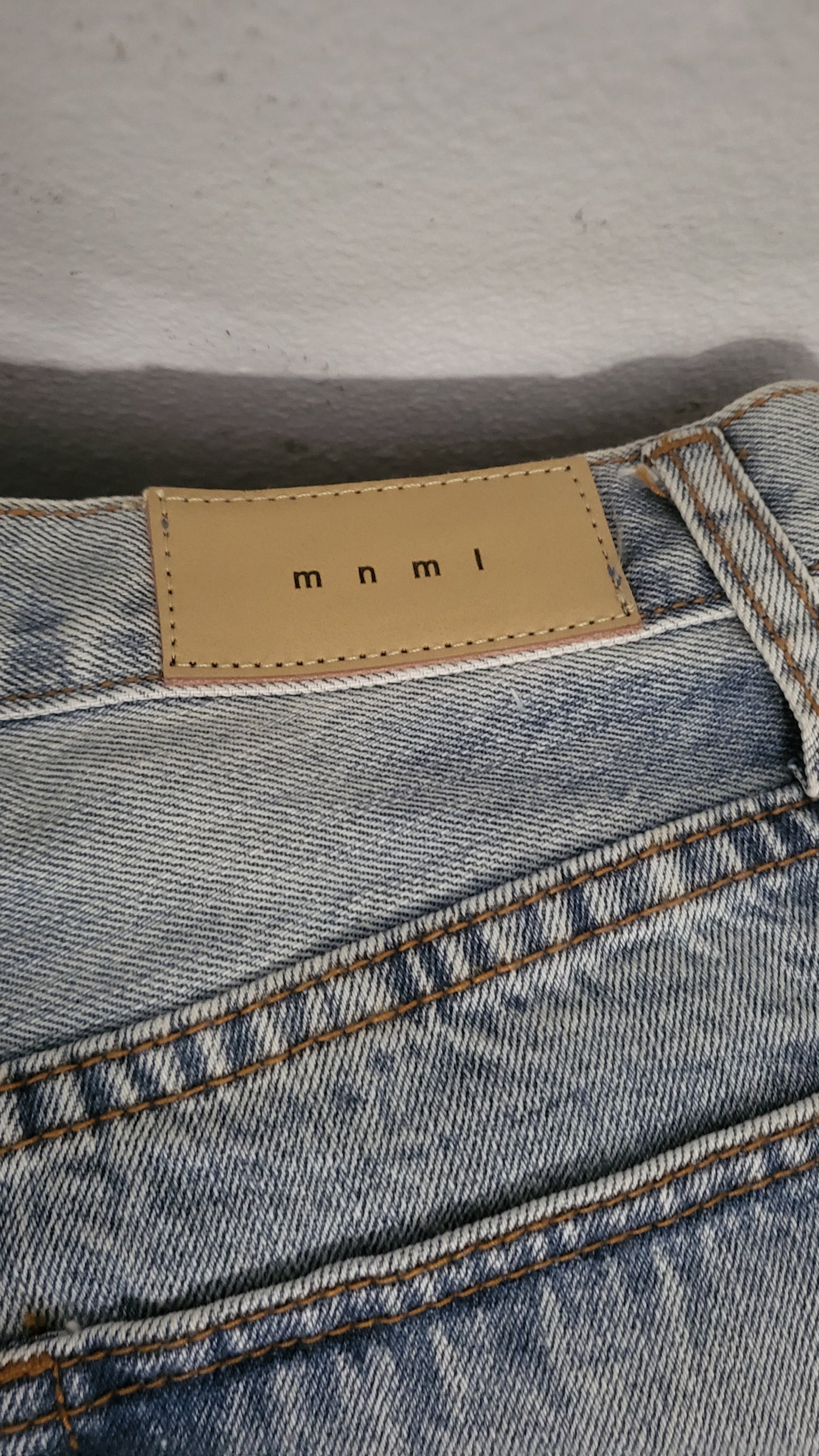 🔥MNML Slim Fit Blue Denim Jeans - ShAesthetics Grail🔥