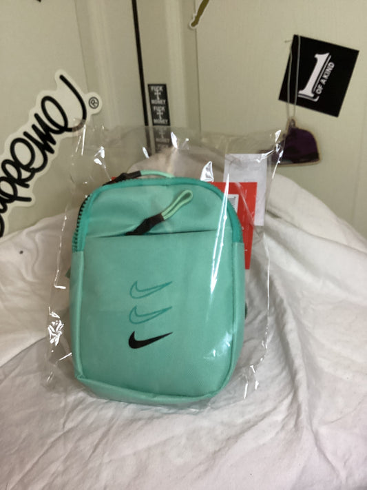 Nike Crossbody Bag 5x7 in teal, tactical utility sling with adjustable strap from ShAesthetics