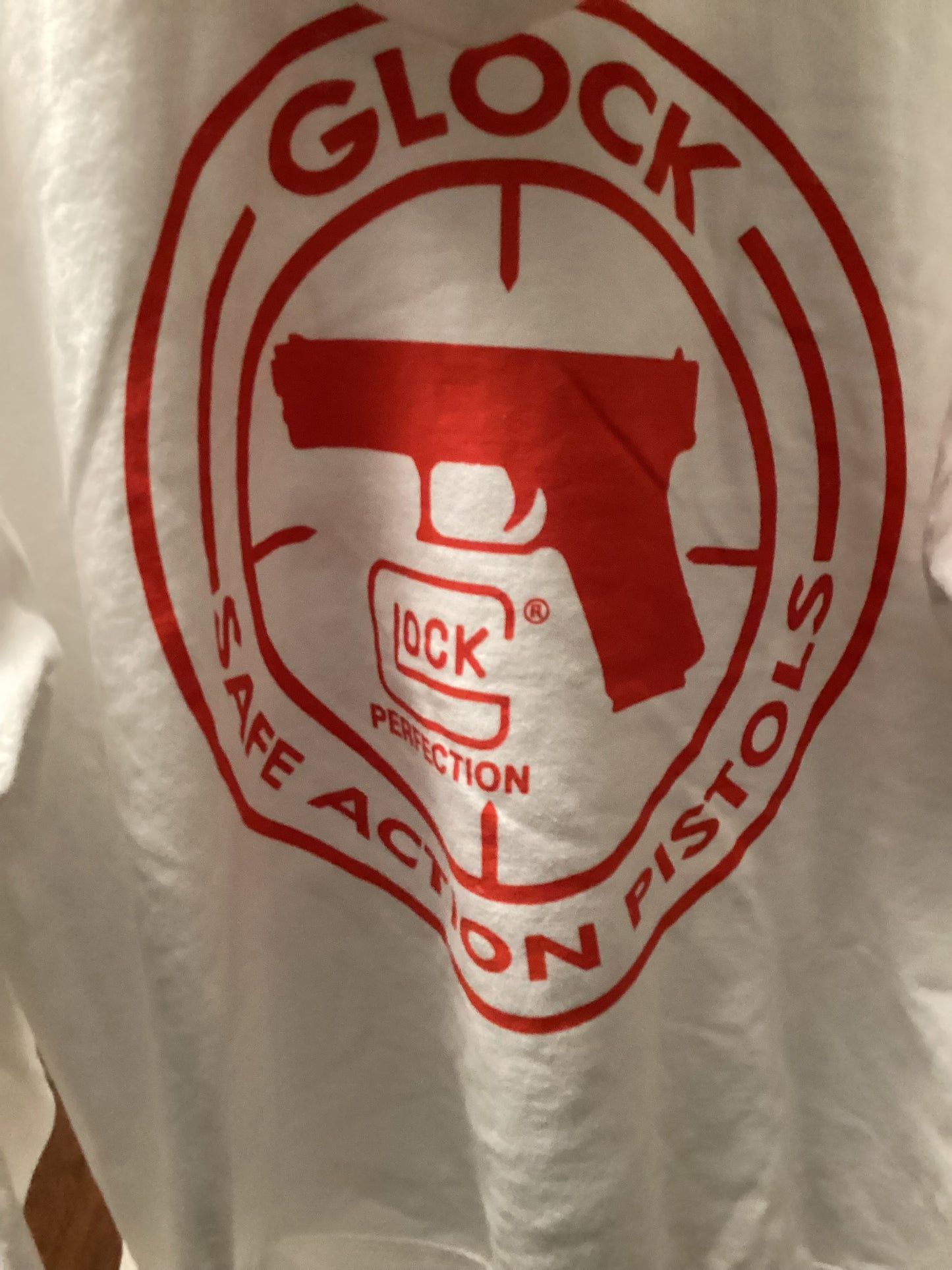 GLOCK Logo Hoodie – Clean White Heat | Limited Drop (LG)